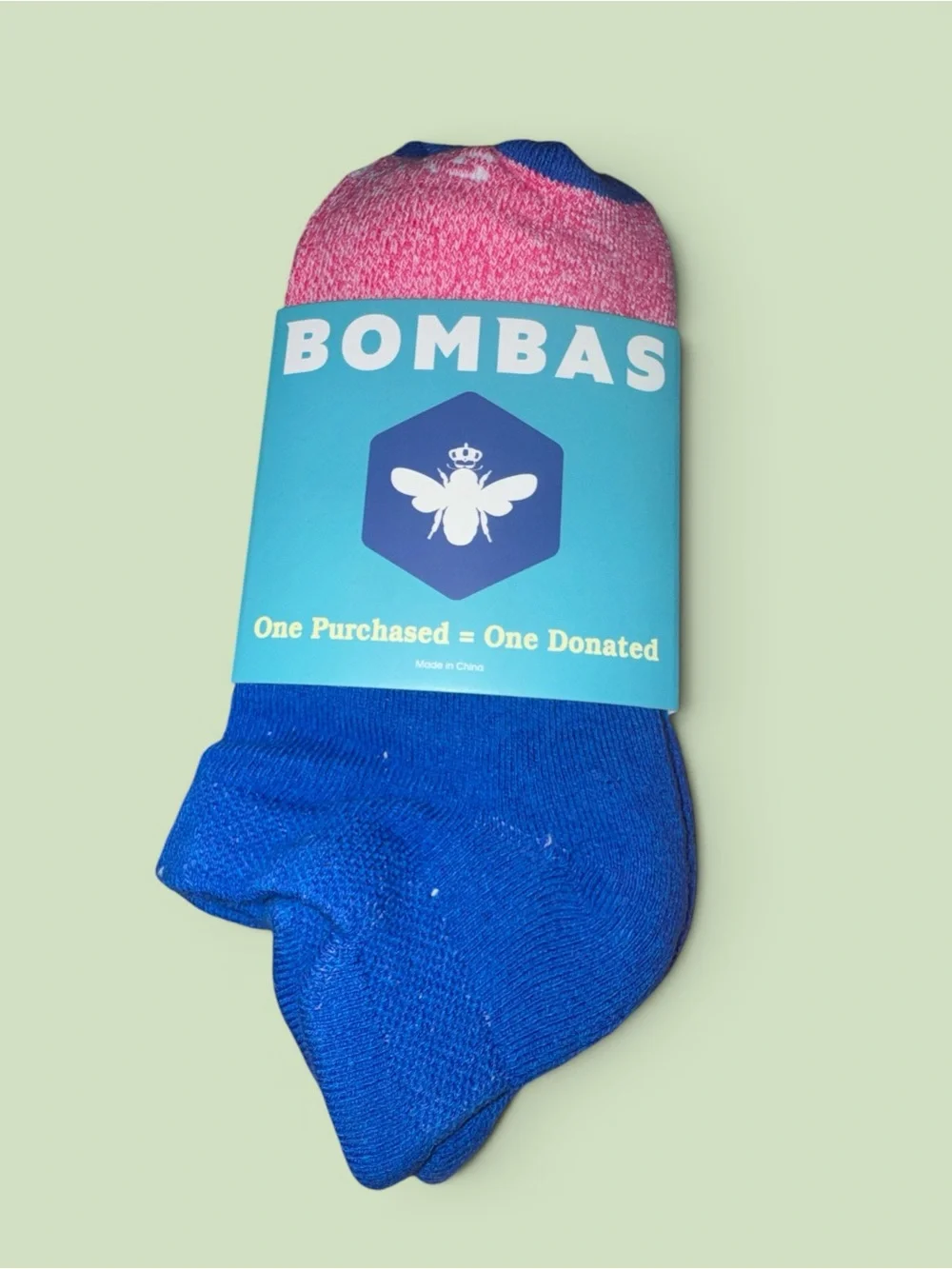 NWT Bombas No-Show Socks – Blue, Pink & Gray 3-pack W SZ M